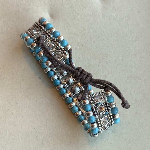 Beaded rhinestone bracelet - Picture 5 of 7